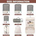 BAGAIL 4 Set/6 Set/8 Set Compression Packing Cubes Travel Accessories - Image 2