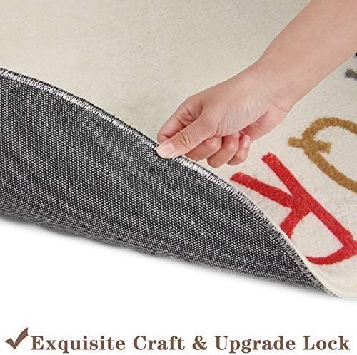 Topotdor Round ABC Area Rug, 63 Inch Soft Floor Carpet - Image 6