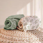 lulumoon Muslin Changing Pad Cover: 32x16 Fit Standard Rectangle Pad - Image 3