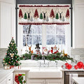 Farmhouse Christmas Valance Kitchen Curtains by VandarllinHomeKitchenDecor
