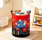Baby Laundry Basket Baby Nursery Hamper Kids Laundry Basket Toy Storage Bin - Image 6