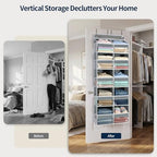 Yecaye Over The Door Organizer, 5 Tier Extra Large Behind Door Storage of 10 - Image 5