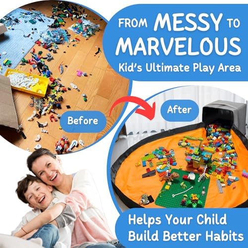 XL Toy Storage Organizer with Play Mat - Image 2