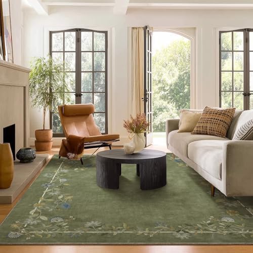 6x9 Living Room Area Rugs: Washable Bedroom Rug Non Slip Soft Large Carpet by palohom