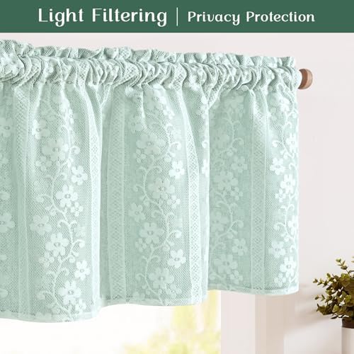 ASPMIZ Linen Valances for Windows Double Layer Valance Curtains for Kitchen - Image 4