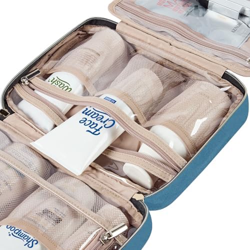 NISHEL Travel Toiletry Bag for women, Portable Hanging makeup Organizer - Image 6