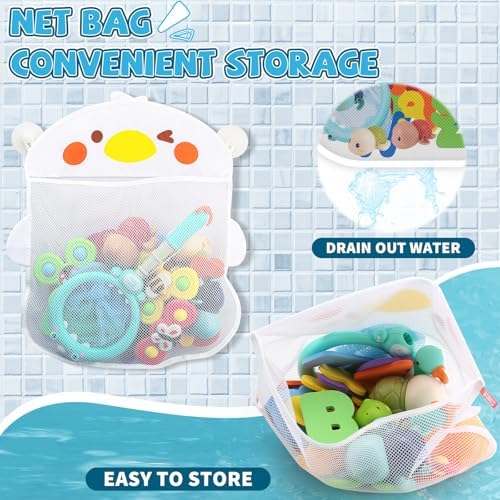 Bath Tub Fishing Toy Set with Bathtub Storage, Gift - Image 2