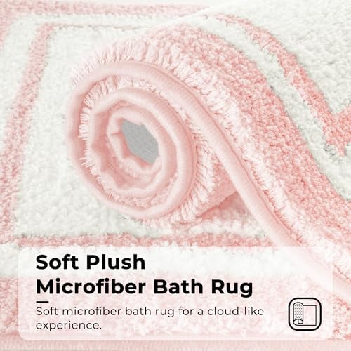 GRANNY SAYS Pink Bathroom Rug, Cute Bath Mat - Image 4