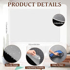 Leinuosen Office Chair Mat for Carpet 46" x 60" Plastic Desk Chair Mat Non Slip - Image 2