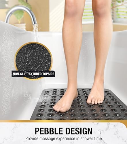 HITSLAM Bath Mat for Tub, Non Slip Bathtub Mat, 40 x 16 Inch Extra Long Bath - Image 3