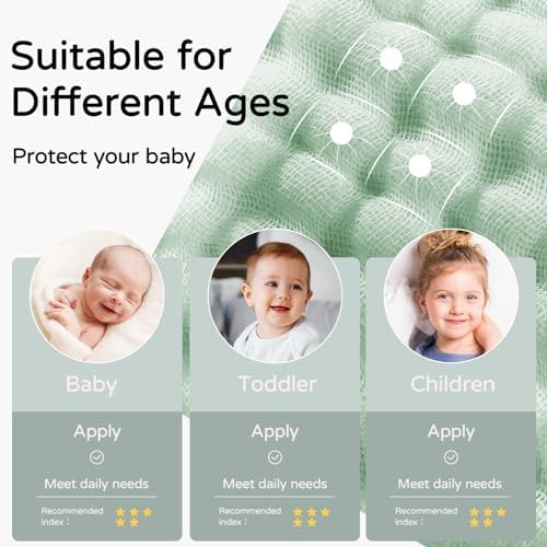 Yoofoss Hooded Baby Towels for Newborn 2 Pack 100% Muslin Organic Cotton Baby - Image 5