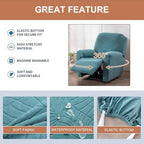Recliner Chair Covers 4-Pieces Recliner Slipcovers Lazy Boy Chair Covers - Image 3