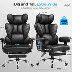 GTPLAYER Big and Tall Gaming Chair 400lbs Heavy Duty Office Chair - Image 2