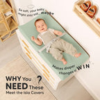 2-Pack Baby Changing Pad Cover for Girl - Image 2