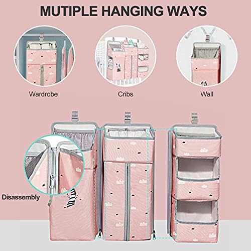 Hanging Diaper Caddy Organizer for Baby Crib - Image 2