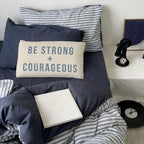 Be Strong and Courageous 12x20 Pillow Cover - Image 6