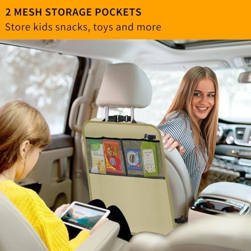 2 Pack Kick Mat Backseat Protector, Back Seat Cover - Image 3