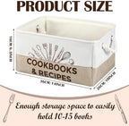 Marsui 1 Pcs Cookbook & Recipe Book Basket Cook Lover Gifts - Image 2