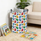 QUEENLALA Foldable Waterproof Round Fabric Laundry Basket Home - Image 4