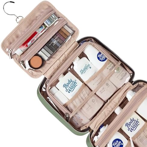 NISHEL Travel Toiletry Bag for women, Portable Hanging makeup Organizer - Image 4