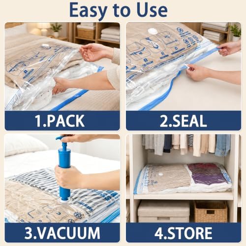 XXL Jumbo Vacuum Storage Bags, for Blanket, Comforters - Image 5