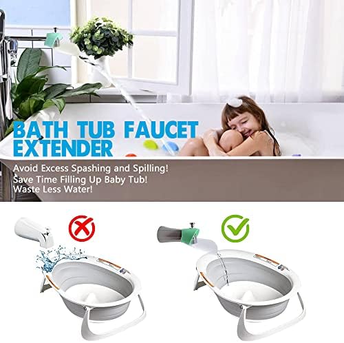 Bath Helper - Bath Tub Faucet Extender - Guides Water Directly from Faucet to - Image 2