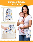 High Chair Cover Portable with 3-Point Harness, Waterproof Baby Seat Cover - Image 2