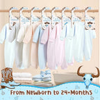 Baby Closet Dividers 8PCS, Western Cowboy Theme Wooden Double-Sided Clothes - Image 4