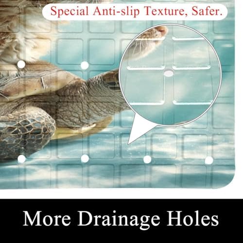 Non Slip Shower Mat Bathtub Mat 15.1x26.8 Inch, Quick Dry Bath Mat - Image 2