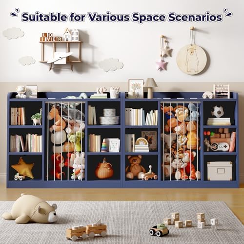 Toy Storage Organizer with 6 Cube, Stuffed Animal Storage - Image 6