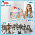 UNEEDE 3.5 Gallons Corner Mounted Versatile Bath Toy Organizer - Image 2