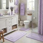 GRANNY SAYS Lilac Bathroom Rugs Set 3 Piece, Soft Microfiber Bath Mats - Image 4