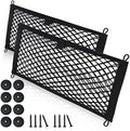 Small Cargo Net for Car Trunk Storage, 2 Pack Elastic Mesh Net Pocket Organizer by MOJIOO