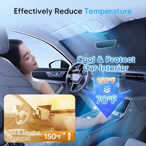KUST Windshield Sun Shade for 2011-2016 BMW 5 Series 525i 520i 528i 530i 535d - Image 3