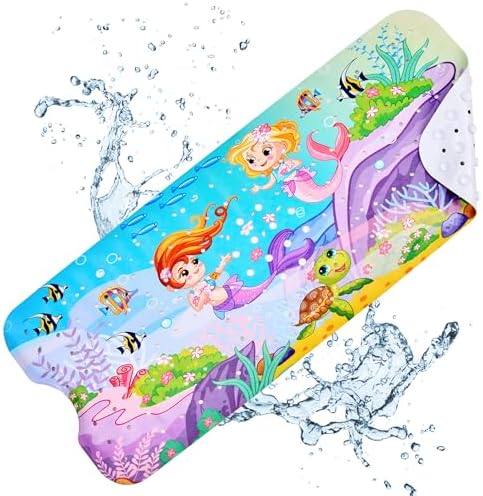 VANNOKOR Baby Bath Mat for Tub Non Slip Kids, 40 X 16 Inch Extra Long Bathtub - Image 2