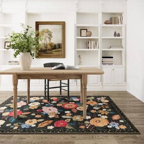 3x5 Washable Area Rugs for Bedroom: Entryway Rug Non Slip Soft Throw Carpet - Image 2