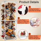Stuffed Animal Storage Organizer, Upgraded Quick-Lock Vertical Toy Holder - Image 2