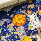 Hazo Haus Solar System Explorer 6x9 Kids Area Rug – Educational Outer Space Map - Image 3