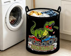 ESSME Kids Laundry Basket, Dinosaur Hamper Collapsible Canvas Waterproof - Image 3