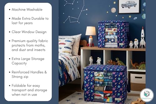 Chaos Cleared Kids Storage Bags – 100% Cotton Canvas Toy & Clothes Organizer - Image 6