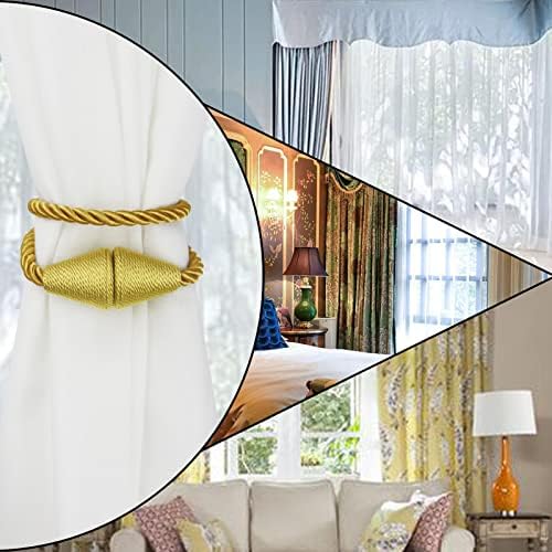 Magnetic Curtain Tiebacks Rope Decorative Holdbacks - Image 6
