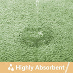 Polyester Bathroom Rug 36"x60" Hunter Green, Large Soft Bath Mat - Image 4