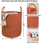 XUANGUO Cotton Rope Laundry Basket Hamper - Image 2