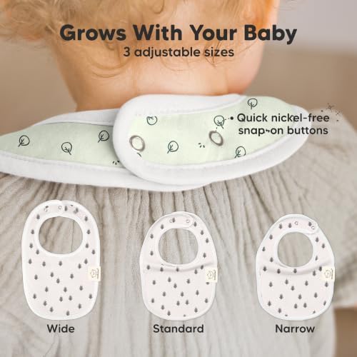KeaBabies 8-Pack Organic Baby Bibs - Image 4