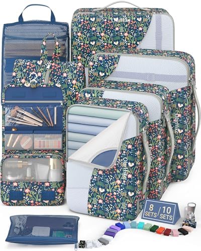 OlarHike Packing Cubes for Travel, Gifts for Women Mom, Anti-Tearing Suitcase by OlarHike