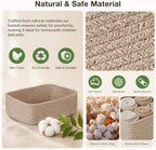 3 Pack Small Baskets for Organizing, Woven Storage Baskets for Shelves - Image 3