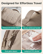 BAGSMART Travel Toiletry Bag for Women, Puffy Hanging Toiletry Bag - Image 4