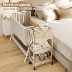 3 Tier Baby Diaper Caddy Organizer Cart - Image 4