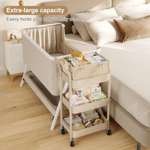3 Tier Baby Diaper Caddy Organizer Cart - Image 4