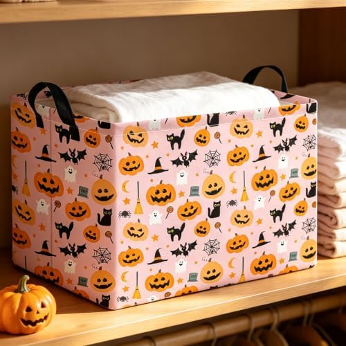 Rectangle Storage Basket with Handles, Collapsible Storage Bin, Books Box - Image 2
